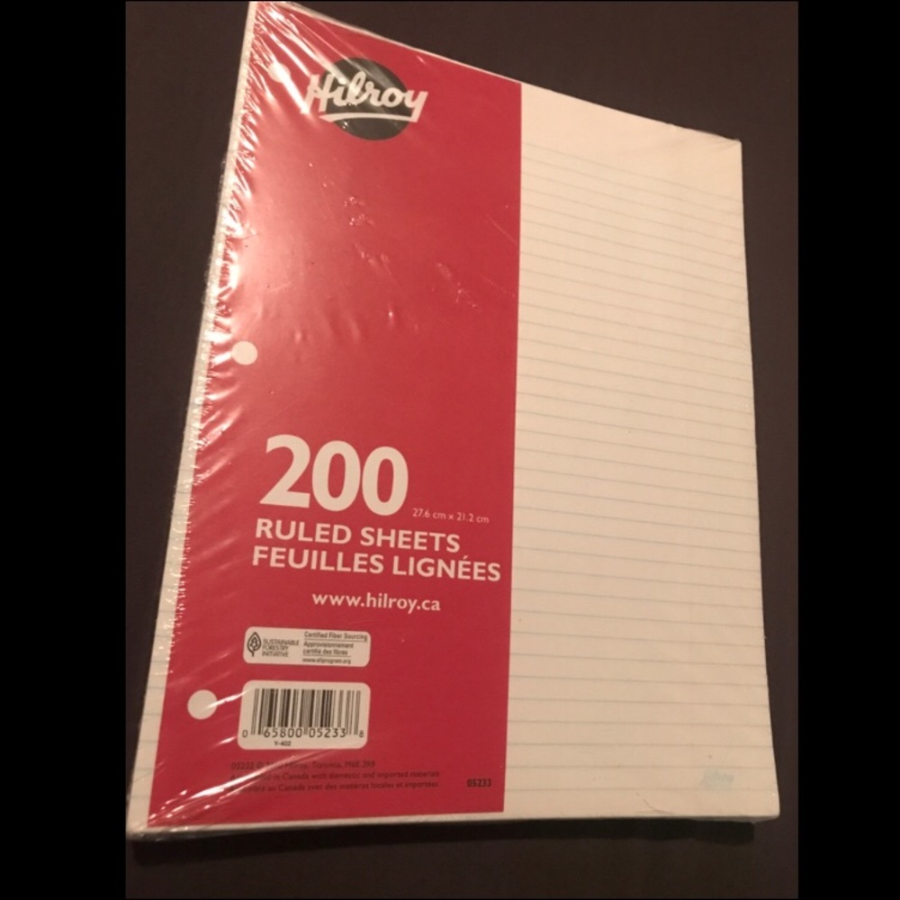 Hilroy - 200 Ruled Sheets